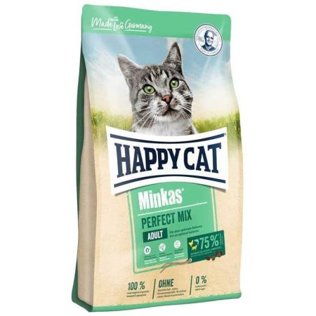 Happy Cat Minkas Perfect Mix Tavuklu, Kuzulu ve Balıklı Yetişkin Kedi Maması  1.5 Kg