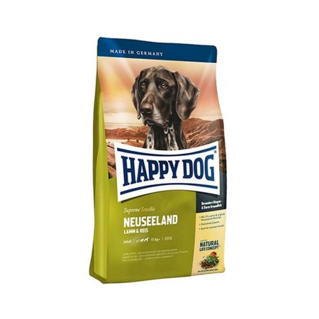 Happy Dog Sensible Neuseeland Kuzulu Ve Pirinçli Orta ve Büyük Irk Köpek Maması  12,5 Kg