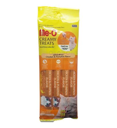 Meo Creamy Tavuk ve Bal Kabaklı Kedi Ödülü  4 Parça (15 gr)