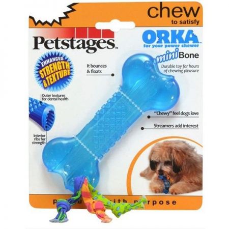 Petstages Mini Orka Bone Kaucuk Köpek Çiğneme Oyuncağı 10 Cm