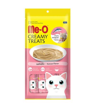Meo Creamy Çizgili Orkinos Balıklı Krema Kedi Ödülü  4 Parça (15 gr)