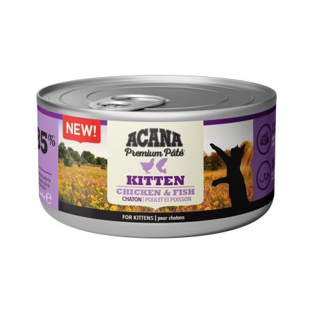 Acana Premium Pate Tavuklu ve Balıklı Yavru Kedi Konservesi  85 gr