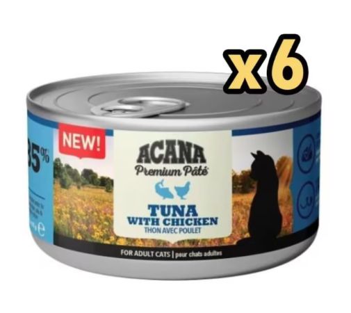 Acana Premium Tuna Balık Ve Tavuklu Ezme Kedi Konservesi 85 gr X 6 Adet