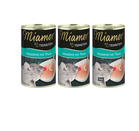Miamor Vital Drink Ton Balıklı Çorba Kedi Konservesi  135 ml  (3 adet)
