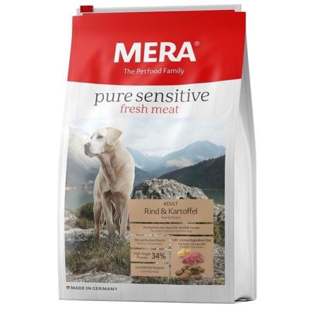 Mera Pure Sensitive Tahılsız Biftekli Patatesli Yetişkin Köpek Maması  4 Kg