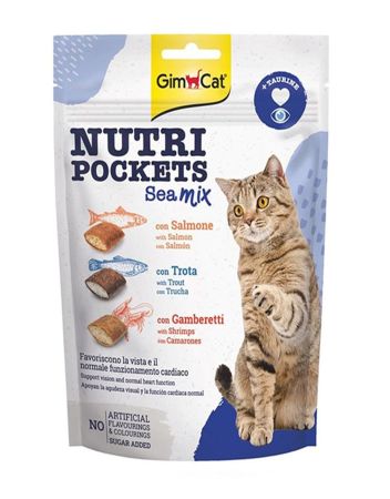 GimCat Nutri Pockets Sea Mix Kedi Ödülü  150 gr