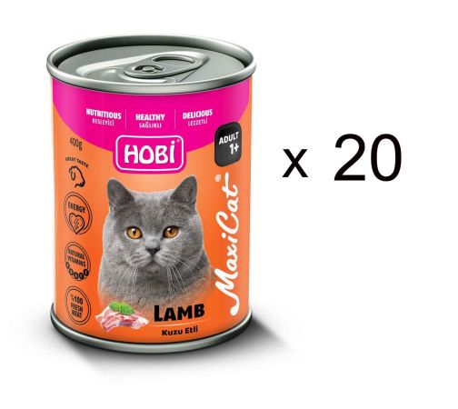 Hobi Maxicat Kuzulu Kedi Konserve Mama 400 g (20 Adet)