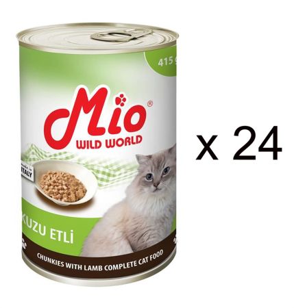 Mio Kuzulu Kedi Konserve Mama 415 g (24 Adet)
