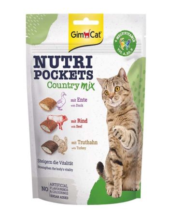 GimCat Nutri Pockets Country Mix Kedi Ödülü 150 g