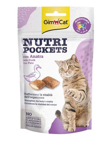 GimCat Nutri Pockets Ördekli Kedi Ödülü  60 g