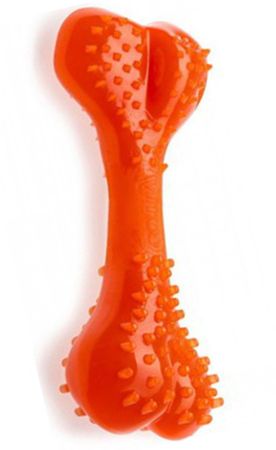 Aquael Comfy Dental Naneli Diş Kaşıyıcı Köpek Kemik Oyuncağı Turuncu 8.5 Cm