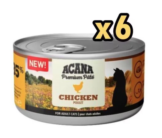 Acana Premium Pate Tavuk Etli Kedi Konservesi  85 gr  (6 adet)