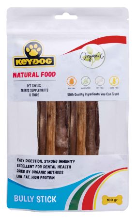 Keydog Natural Food Bully Stick Doğal Köpek Ödülü 100 g