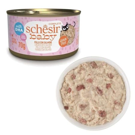 Schesir Babycat Tavuklu Ve Somon Balıklı Yavru Kedi Konservesi 70 g