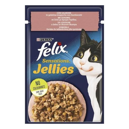 Felix Sensation Somon ve Karidesli Yetişkin Kedi Konservesi 85 g