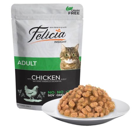Felicia Tahılsız Tavuklu Yetişkin Kedi Konservesi 85 g