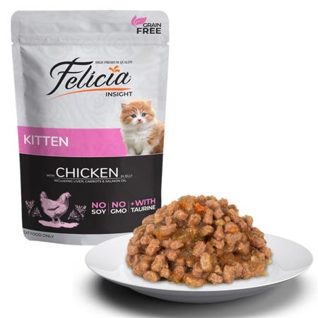 Felicia Kitten Tahılsız Tavuklu Yavru Kedi Konservesi 85 g