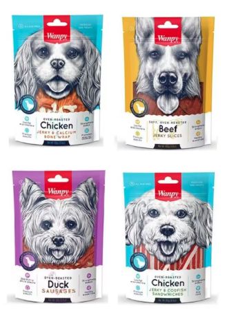 Wanpy 4 Çeşit Karma Köpek Ödülü 100 Gr. X 4 Adet