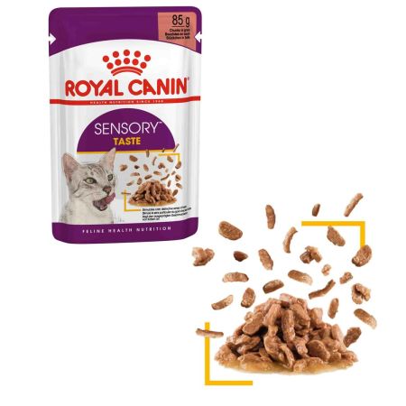 Royal Canin Sensory Taste Etli Ve Balıklı  Yetişkin Kedi Konservesi 85 Gr