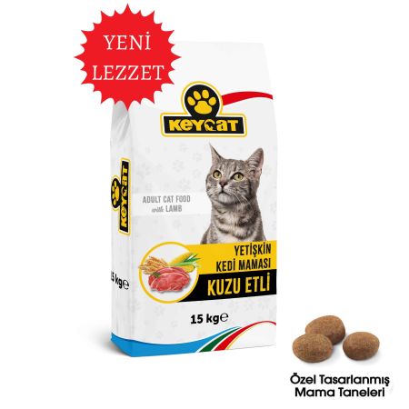 Keycat Kuzulu Yetişkin Kedi Maması 15 Kg