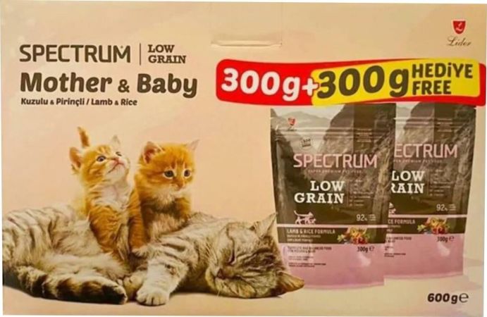 Spectrum Kuzu Etli Mother & Baby Yavru Kedi Maması 300+300 Gr