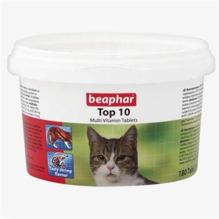 Beaphar Top 10 Cat-Kediler İçin Komple Vitamin 180 Tablet