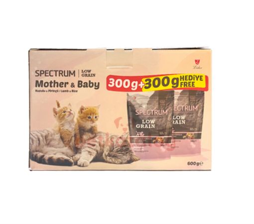 Spectrum Mother&Baby Kuzu Etli Anne ve Yavru Kedi Maması 300+300 Gr