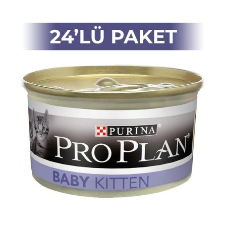 Pro Plan Baby Kitten Tavuklu Yavru Kedi Konservesi 85 gr 24 Adet