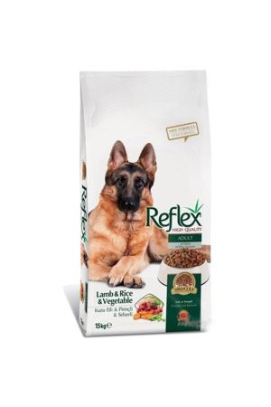 Reflex Adult Dog Kuzu Etli & Pirinçli & Sebzeli Yetişkin Köpek Maması 15 Kg