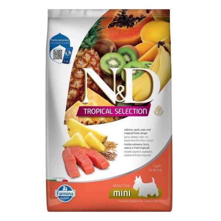 N&D Tropical Selection Somonlu ve Tropical Meyveli Mini Irk Yetişkin Köpek Maması 1.5 Kg