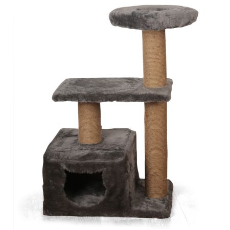 Keypet Yuvalı ve Katlı Yuvarlak Tablalı Kedi Tırmalama Tahtası 95 cm