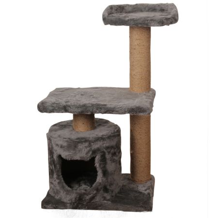 Keypet Yuvalı ve Katlı Peluş Tablalı Kedi Tırmalama Tahtası 95 cm