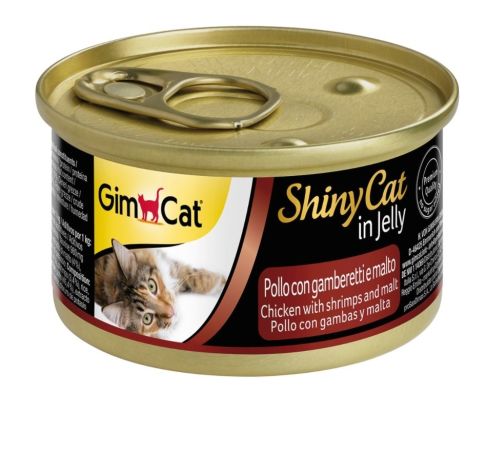 GimCat Shinycat Konserve Kedi Maması - Tavuk Karides Malt 70gr