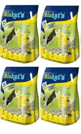Biokat's Eco Light Extra Aktif Karbonlu Pelet Kedi Kumu 5 LT x 5 Adet