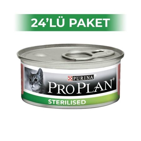 Pro Plan Somonlu Kısırlaştırılmış Kedi Konservesi 85 gr 24 Adet