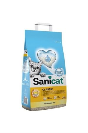 Sanicat Classic Doğal Kedi Kumu Kokusuz 20 Litre