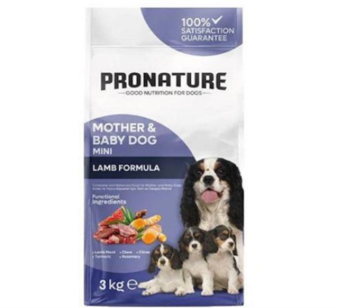 Pronature Mother & Baby Kuru Köpek Maması (Mini) Kuzu Etli 3 Kg