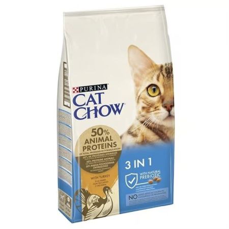 Cat Chow 3IN1 Hindili Yetişkin Kedi Maması 15 Kg