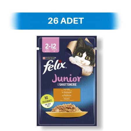Felix Tavuklu Pouch Yavru Kedi Yaş Maması 26 x 85 gr