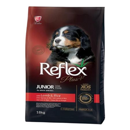 Reflex Plus Kuzu Etli Orta ve Büyük Irk Yavru Köpek Maması 18 kg