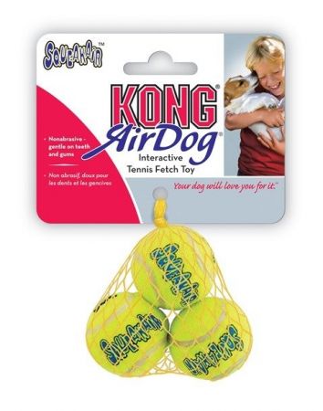 Kong Air Sq Sesli Tenis Top Köpek Oyuncağı Xsmall 3 Adet 4 Cm