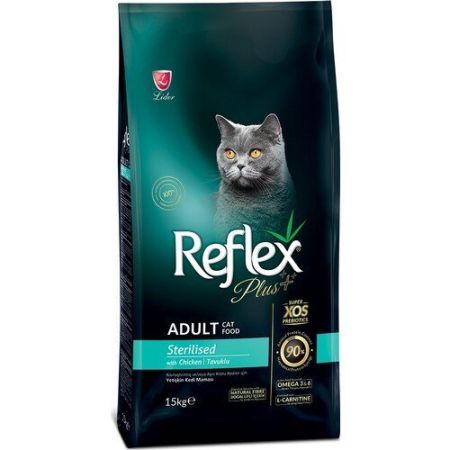 Reflex Plus Sterilised Tavuklu Kısırlaştırılmış Yetişkin Kedi Maması 15 KG