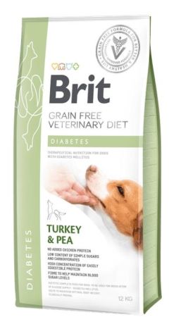 Brit Veterinary Diet Diabetes Diyabet Hastalığı olan Köpekler için Tahılsız Köpek Maması 12 Kg