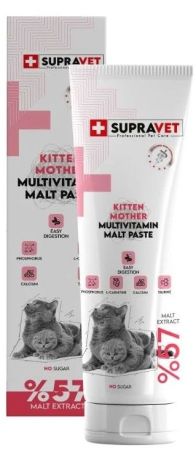 Supravet Kitten&Mother Kalsiyum ve Taurinli Multivitamin Malt Paste 30gr