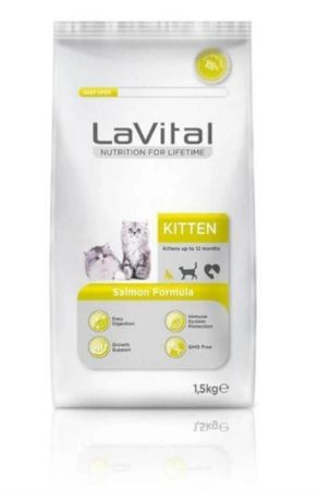 Lavital Somon Balıklı Yavru Kedi Maması 1,5 Kg