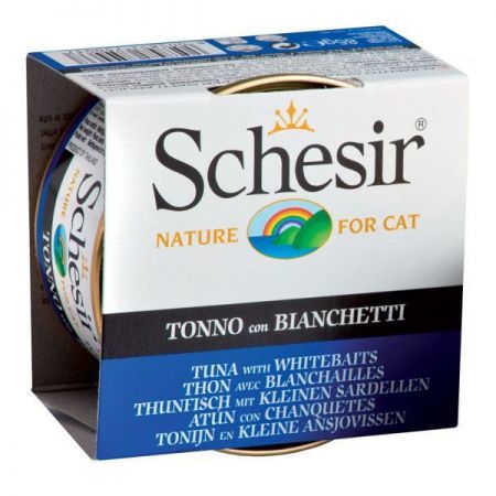 Schesir Ton Balıklı ve Ringa Balıklı Jöleli Konserve Kedi Maması 85 Gr