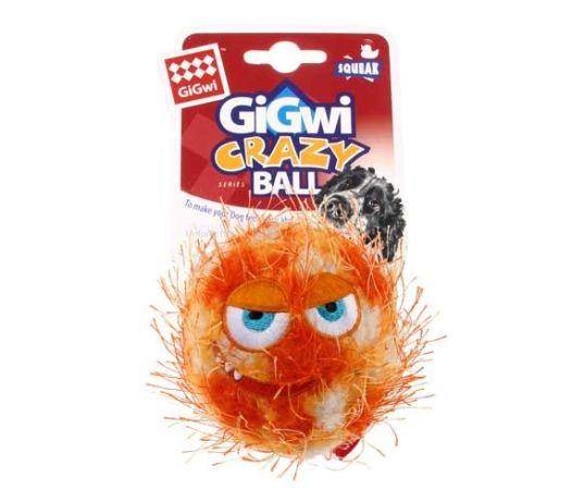 Gigwi Crazy Ball Çılgın Kirpi Top Köpek Oyuncağı 6 Cm Turuncu