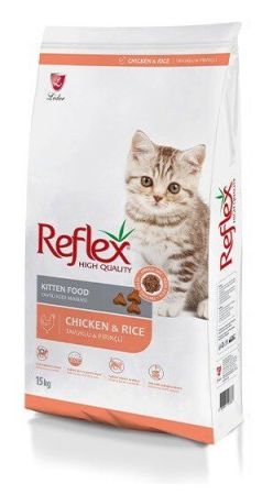 Reflex Tavuklu ve Pirinçli Yavru Kedi Maması 15 KG