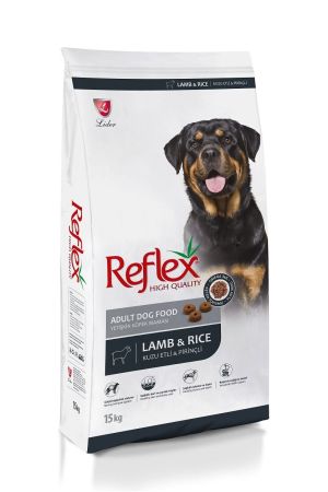 Reflex Kuzu Etli ve Pirinçli Yetişkin Köpek Maması 15 KG