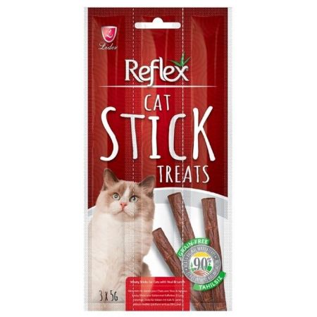 Reflex Biftekli ve Kuzu Etli Stick Kedi Ödül Maması 3 Adet 5 Gr